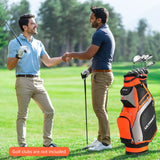 Bolsa de golf de 10.5 pulgadas con 14 divisiones y 7 bolsillos con cremallera