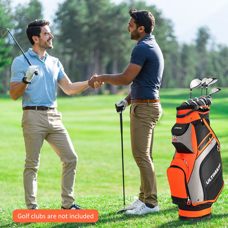 Bolsa de golf de 10.5 pulgadas con 14 divisiones y 7 bolsillos con cremallera