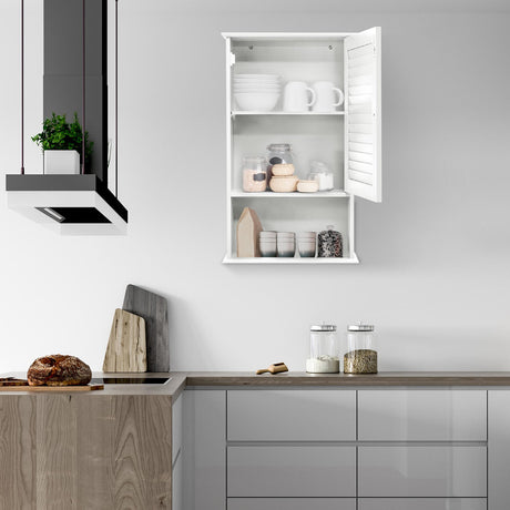 Mueble de almacenamiento de baño de 27.5 pulgadas de alto para colgar en la pared