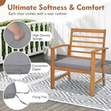 Juego de muebles de exterior de 3 piezas con cojines suaves
