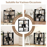 7 Cubes Open-back Bookshelf with Anti-Toppling Devices