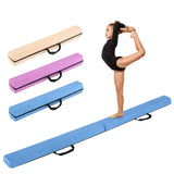 Viga de equilibrio plegable de 7 pies con cubierta de gamuza extraíble y base antideslizante