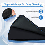 Viga de equilibrio plegable de 7 pies con cubierta de gamuza extraíble y base antideslizante