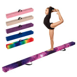 Barra de equilibrio portátil plegable de 7 pies con asas para gimnastas