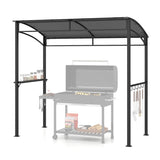 7 x 4.5 Feet Grill Gazebo Outdoor Patio Garden BBQ Canopy Shelter-Brown