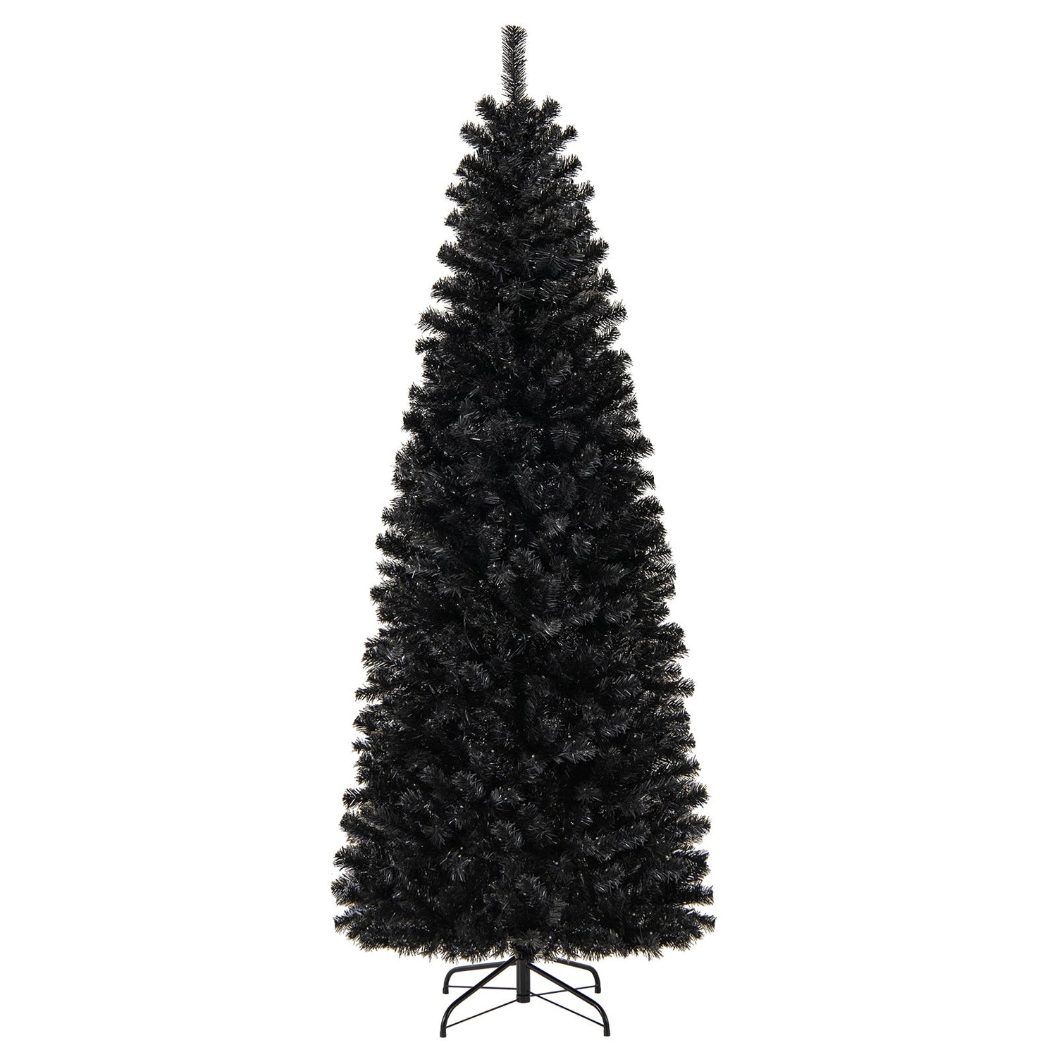 Árbol de Navidad/Halloween preiluminado con puntas de ramas de PVC y luces blancas cálidas