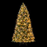 Árbol de Navidad Artificial Preiluminado de 5 pies con Luces LED de 8 Modos con Bayas