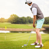 Palo de golf individual de hierro n.º 7 para hombre con varilla de acero y funda para la cabeza