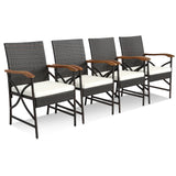 5/7-Piece Outdoor Dining Set with Acacia Wood Table