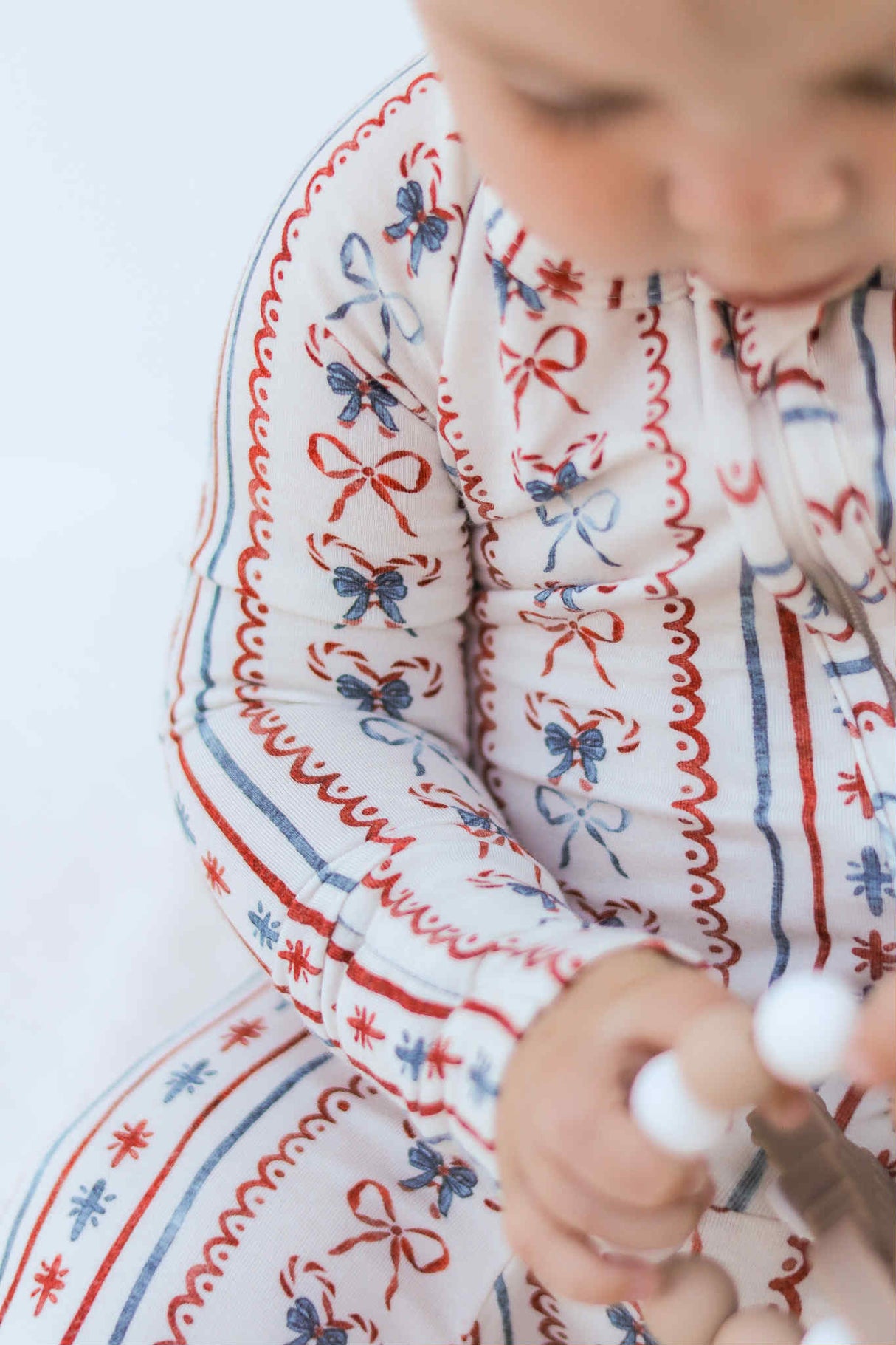 Pijama de Navidad de Bambú Candy Cane Lane - Zippy