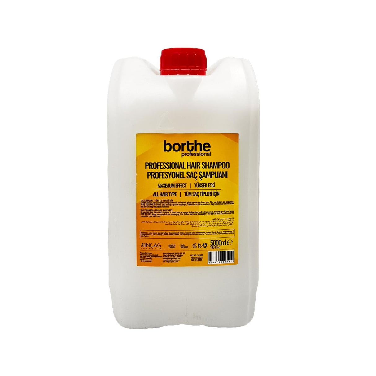 Borthe Bulk Shampoo 5000ml - Professional Grade Hair Care for Salons & Individuals