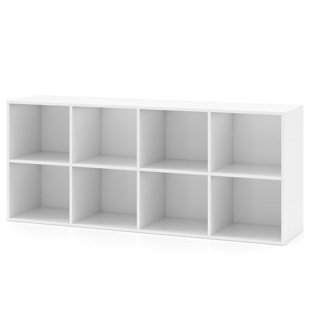 Estantería de 8 Cubos con 2 Kits Antivuelco Organizador de Almacenamiento