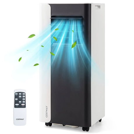 Acondicionador de aire portátil 3 en 1 de 10000 BTU con ventilador y deshumidificador, modelo