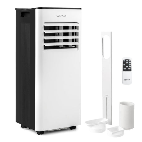 Aire Acondicionado Portátil de 10000 BTU con Ventilador, Deshumidificador y Pantalla LED
