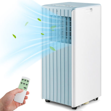 Aire acondicionado 3 en 1 de 10000 BTU con humidificador y modo de reposo inteligente