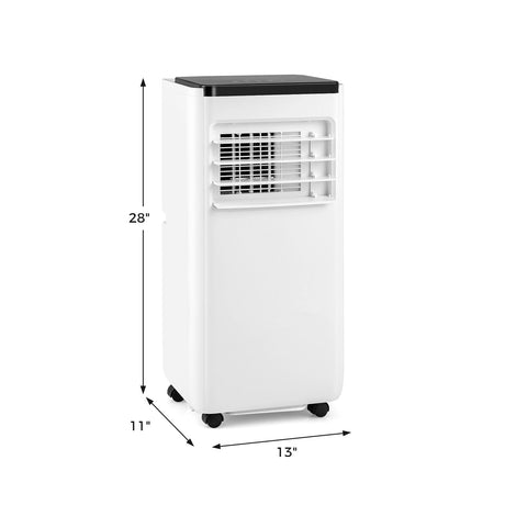 Acondicionador de aire portátil de 10000 BTU con control remoto, enfría hasta 350 pies cuadrados