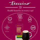 Café de hierbas de achicoria con menta y chocolate