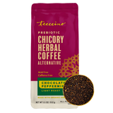 Café de hierbas de achicoria con menta y chocolate