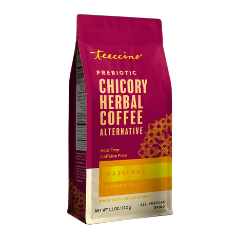 Café de hierbas de achicoria y avellana