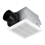 Ventilador extractor de baño de techo de 80 CFM con carcasa metálica y conducto de 4 pulgadas