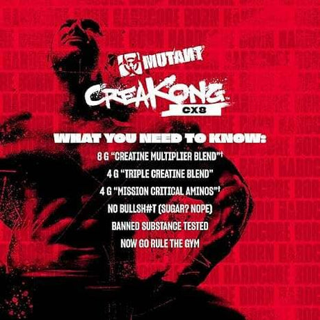 Mutant Creakong CX8 Creatina, 30 servicios