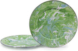 Golden Rabbit Enamelware Modern Monet Chargers - Set of 2