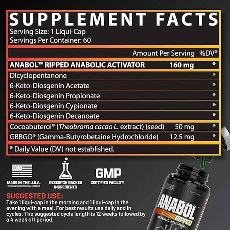 Nutrex Anabol Ripped, 60 cápsulas