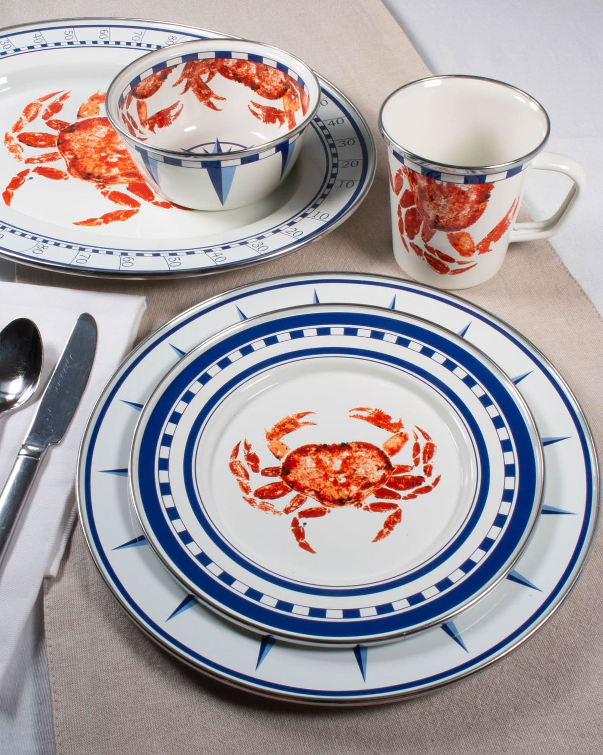 Golden Rabbit Enamelware Medium Tray