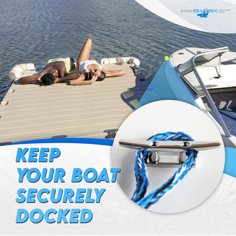 5-7 ft Bungee Dock Line  - The Ultimate Docking Solution for Your Watercraft