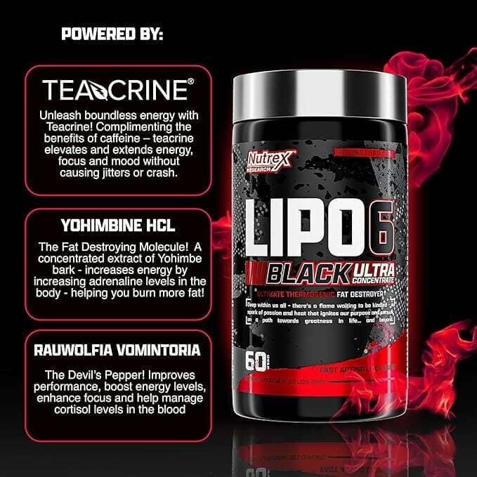 Nutrex LIPO-6 Black Ultra Concentrado, 60 Cápsulas