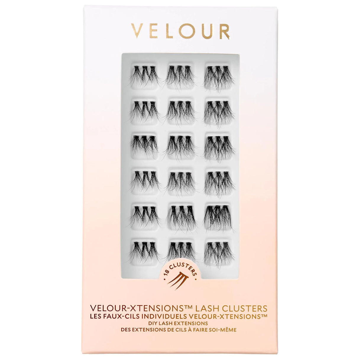 Velour-Xtensions False Lash Clusters - Customizable, Vegan, Cruelty-Free Lash Extensions