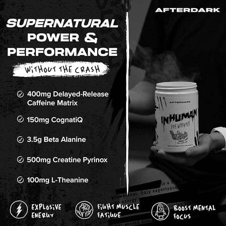 AfterDark Supps InHuman Pre-Entrenamiento, 21 Porciones
