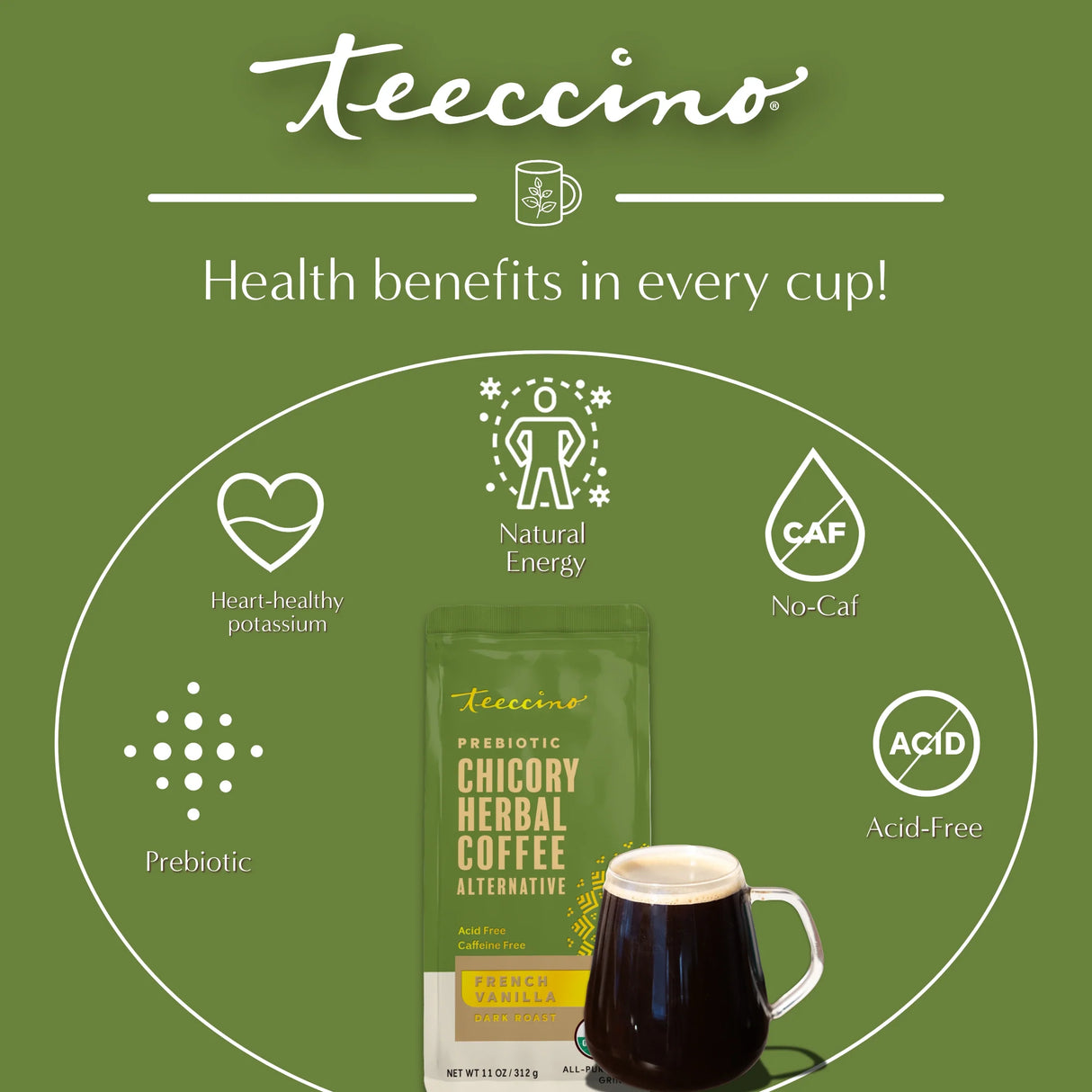 Café Herbal Achicoria Vainilla Francesa