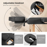 Mesa de masaje plegable de 84 pulgadas con bolsa de transporte y altura ajustable