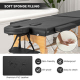 Mesa de masaje plegable de 84 pulgadas con bolsa de transporte y altura ajustable