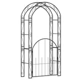 Arco de Jardín de Metal de 84 Pulgadas de Alto con Puerta