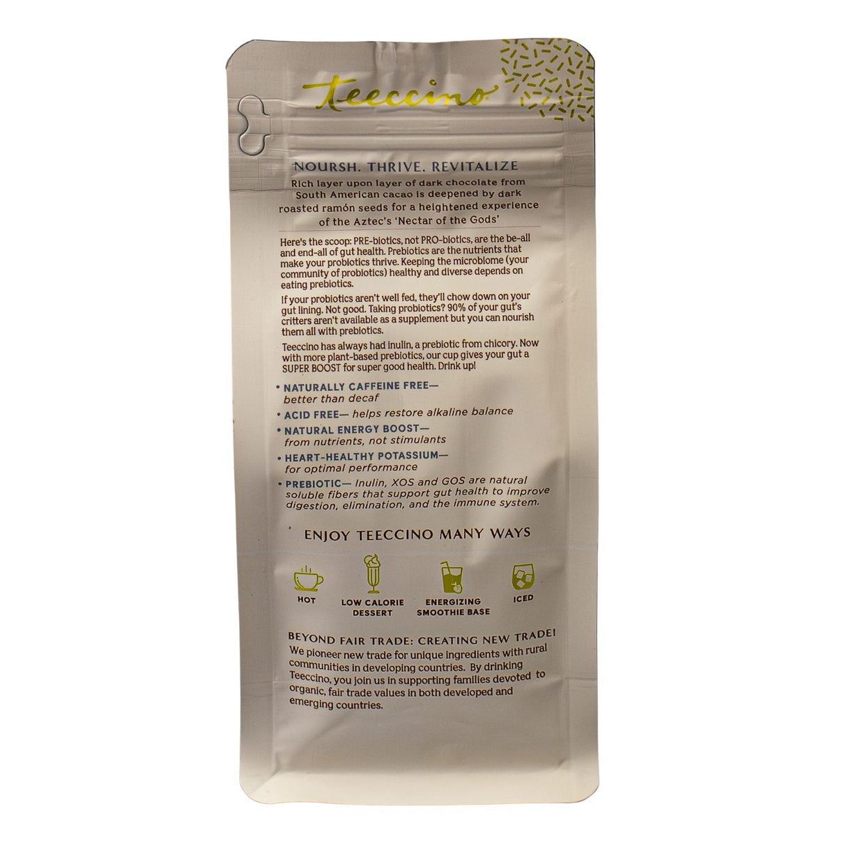 Café herbal prebiótico SuperBoost de chocolate negro