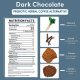 Café herbal prebiótico SuperBoost de chocolate negro