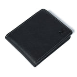 Billetera clásica de cuero negro