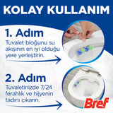 Bref Toilet Block Duopack Pine - Effective Cleaning | 2 Pack