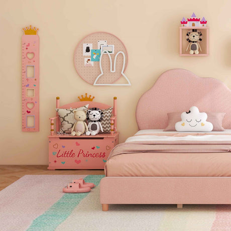 Juego de 3 piezas para habitación infantil: Estructura de cama individual, Armario y Tocador con taburete