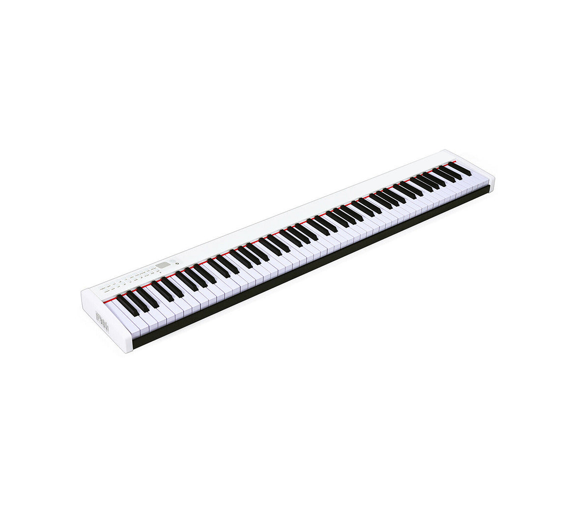 Teclado de piano digital de 88 teclas, portátil, tamaño completo, semipesado