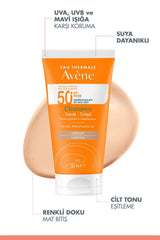 Avene Cleanance SPF 50+ Colored Sunscreen for Oily & Acne-Prone Skin - Non-Greasy, Tinted Protection