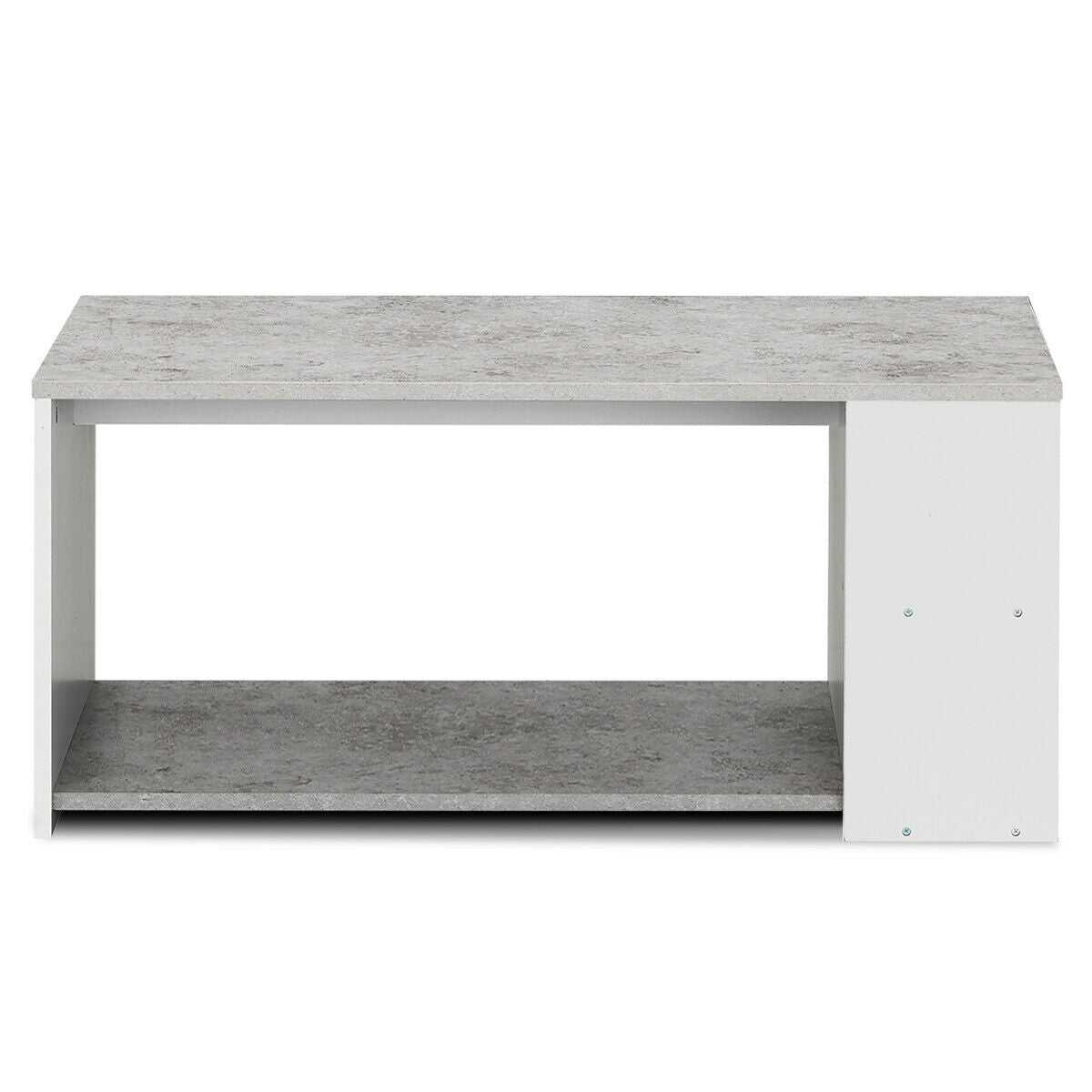 Mesa de centro Mesa auxiliar de sofá con estantes de almacenamiento