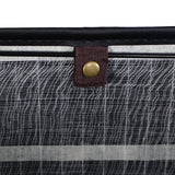 Cesto de ropa de bambú rectangular de 19 galones con asas y tapa