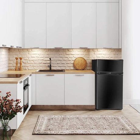 Refrigerador compacto de 2 puertas con lámina de acero laminado en frío