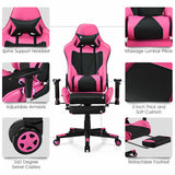 PU Leather Gaming Chair with USB Massage