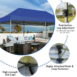 10 x 20 Feet Adjustable Folding Heavy Duty Sun Shelter with Carrying Bag