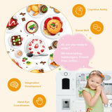 Juego de juguetes de cocina de imitación para niños con dispensador de agua