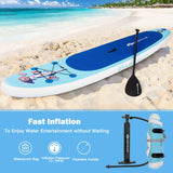 Tabla de paddle surf inflable de 10 pies con remo y bomba ajustables